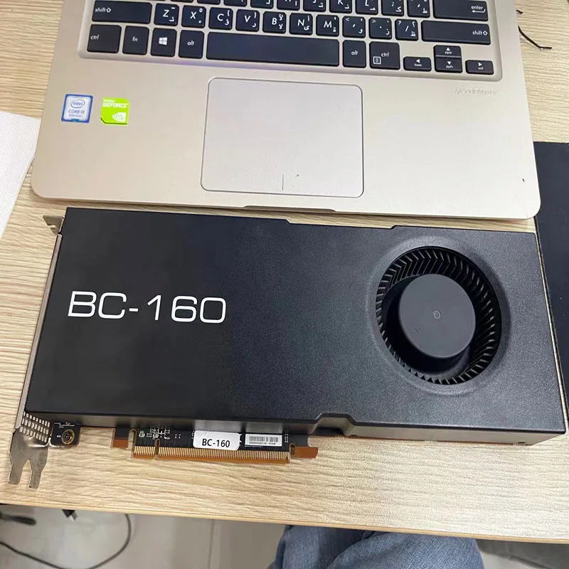 New AMD XFX BC-160 BC 160 8gb turbo tubine cooling XFX OEM production 72m hashrate 135w no non lhr graphics video card