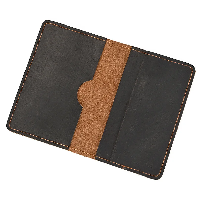 High Capafashiont Sale Men Wallet Genuine Lleatherrrfid Card Holder Wallet Polybag Fashion for Coins Leather Women Open 60g