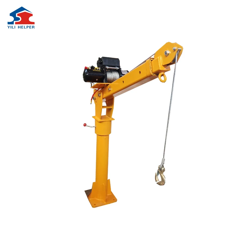 Electric Hoist Crane Small Lifting Fold Arm Truck Crane For Sale