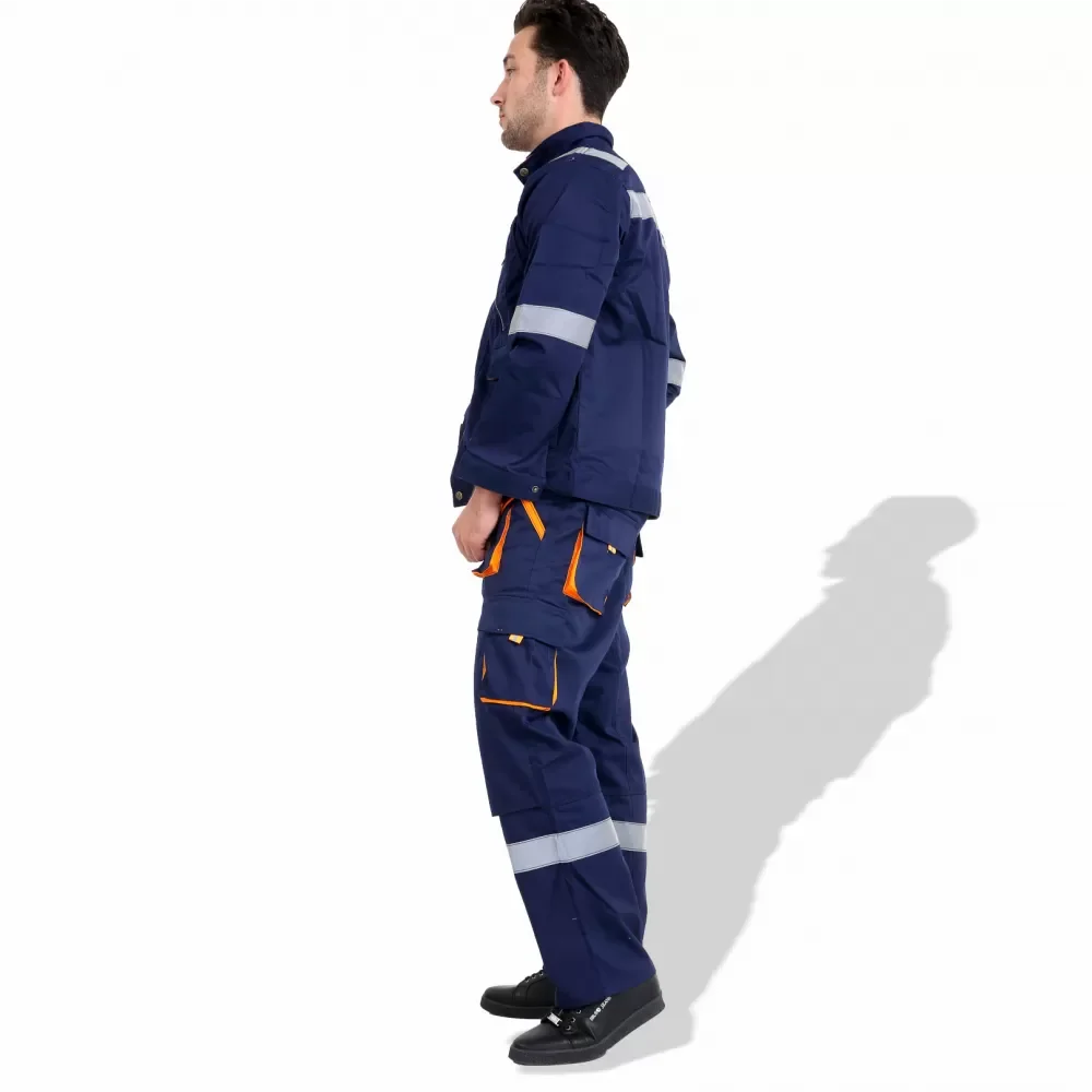 Custom 100% High Quality Cotton Pants & Shirts Heavy Duty Work Wear 2 PCS Mens Work Coverall