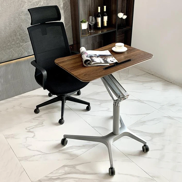 custom wooden modern office desk executive director write table de bureau moderne pneumatic height adjustable desk with wheels