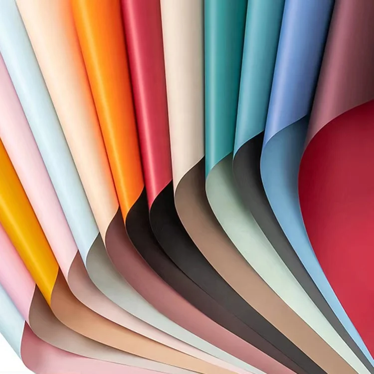 Оптовая продажа 20 шт./упаковка двухсторонний Водонепроницаемый букет упаковочная бумага на День Святого Валентина подарок цветок оберточная