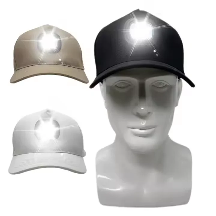 LED Baseball Cap with Lights Flashlight Headlamp Unisex LED Lighted Hats for Adults Fishing Cycling Jogging Camping