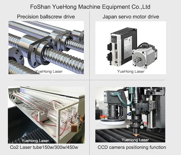 BallScrew Servo Motor 150w 300w 450w 1325 CCD Camera Laser Cutting Machine
