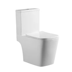 High grade white ceramic two piece modern style toilet for low price