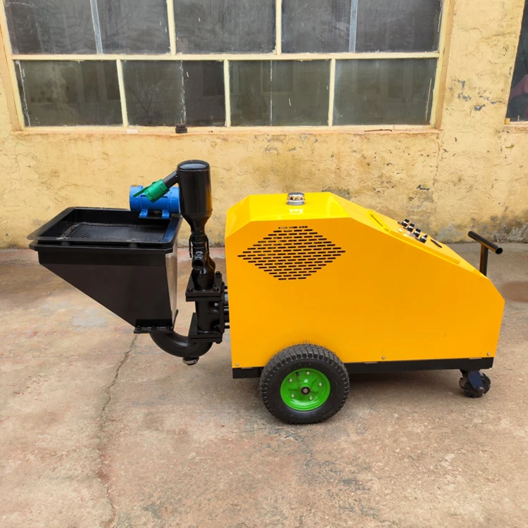 New Type Cement Sprayer High Power Double Cylinder Plunger Mortar Spraying Machine