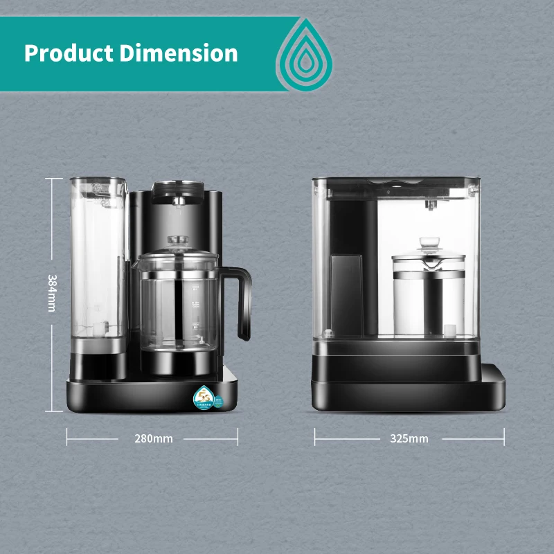 2024 hot sale 150 GPD mini electric water purifier smart household 3 stage RO water treatment system