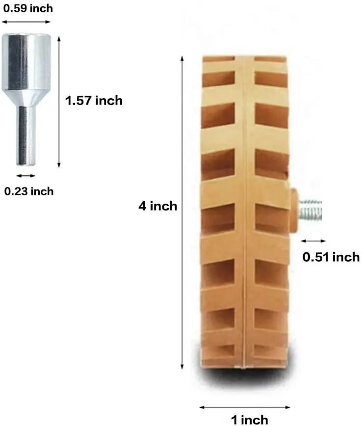 100mm Eraser Wheel Decal Remover - Sticker and Adhesive Removal Rubber Disk with Power Drill Attachment - Remove Vinyl Decals