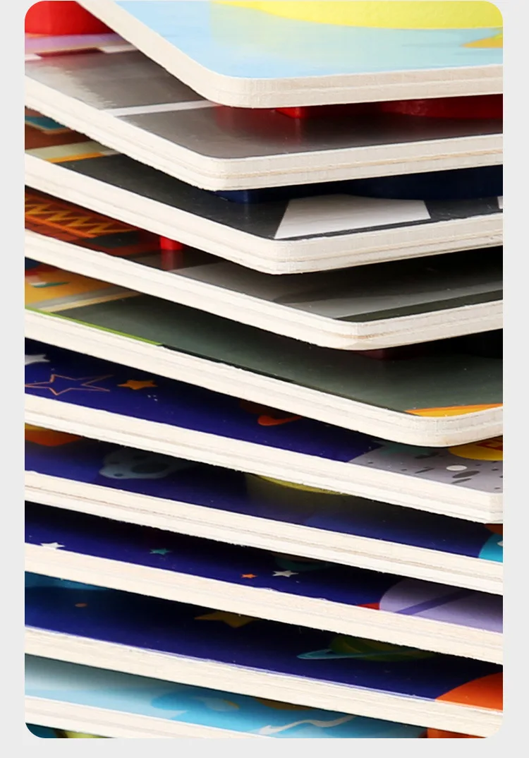 Montessori Wooden Cartoon Animal Dinosaur 3D Jigsaw Puzzle Toys Baby Educational Learning Puzzles For Kids