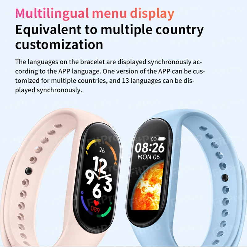 M7 Smart Watch Men Women Dynamic Display Screen All Day Sport Tracker Call Message Reminder Daily Waterproof Digital Wristwatch