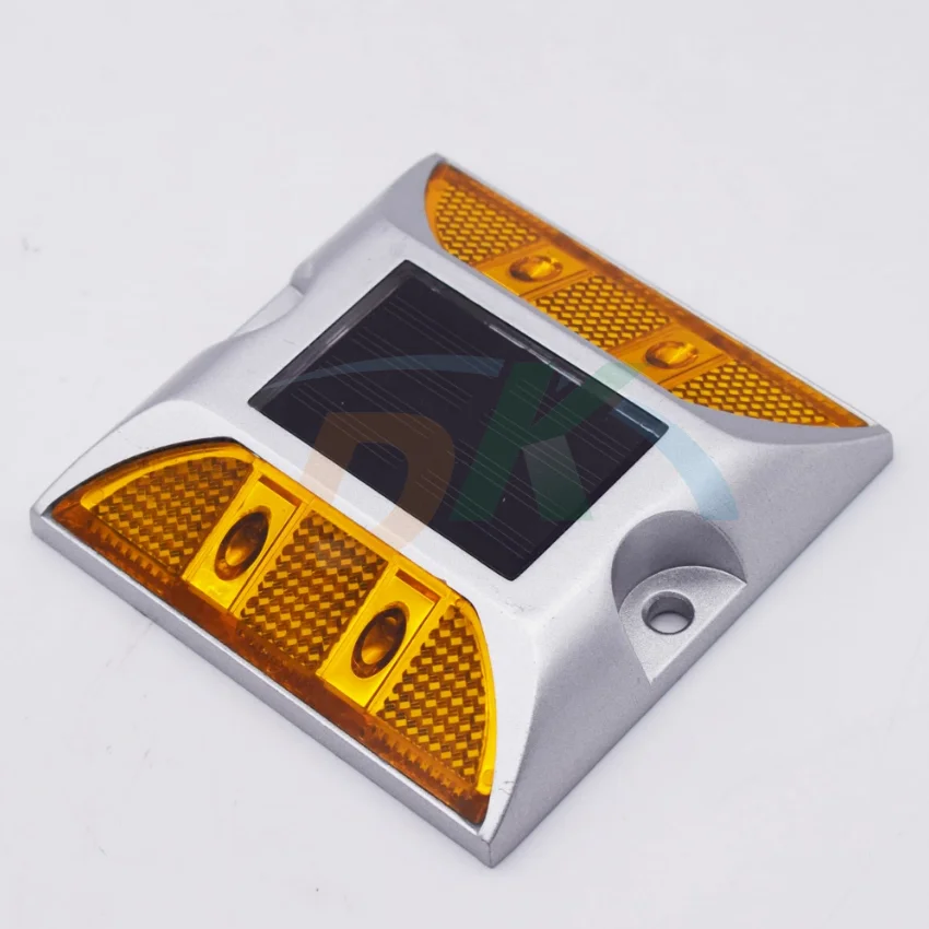 DEKE Solar road stud LED cat eye warning light for traffic safety roadway emergency light