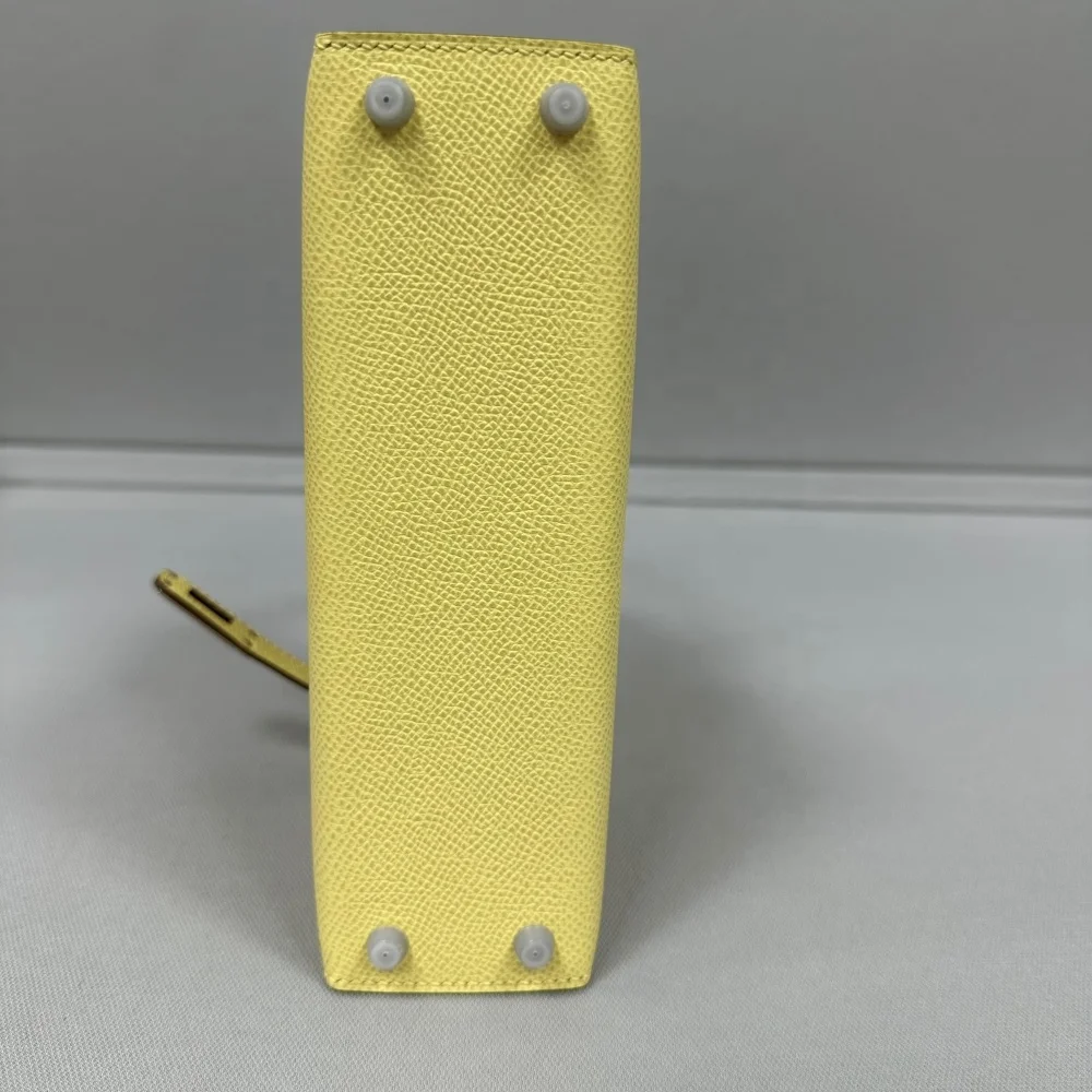 Newly Launched Beautiful Leather Bag Light Yellow Lightweight Casual Handbag And Wallet