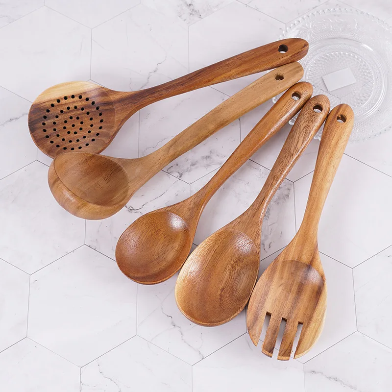 Harmony Wholesale Unique Hot Selling Eco Friendly Kitchen Acacia Wood Kitchen Spatula Sets