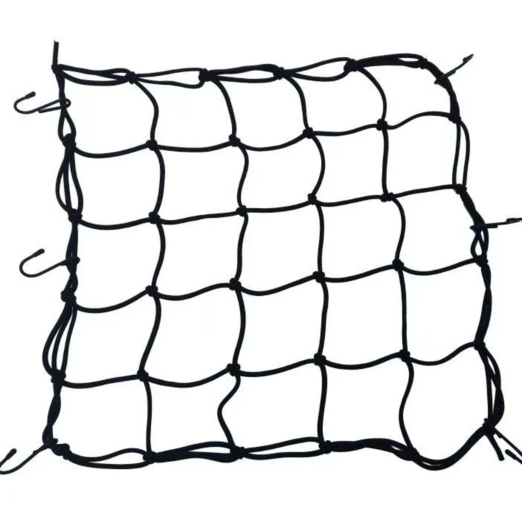 Heavy Duty Cargo Net ATV Motorcycle Elastic Bungee Cargo Net Mesh with Hooks for Trucks