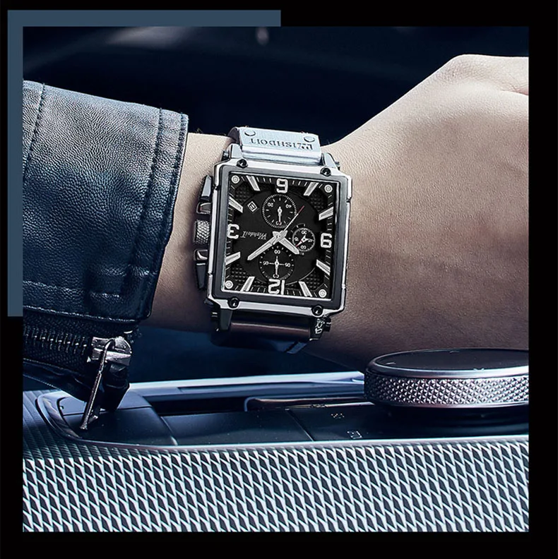 Оптовая продажа многофункциональные водонепроницаемые кварцевые модные мужские часы с подсветкой