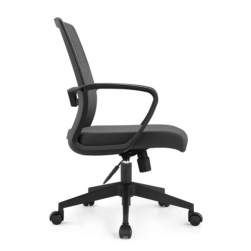 Lumbar Support Rotary Ergonomic Staff Office Mesh Chair Luxury Fixed Armrest Office Chair
