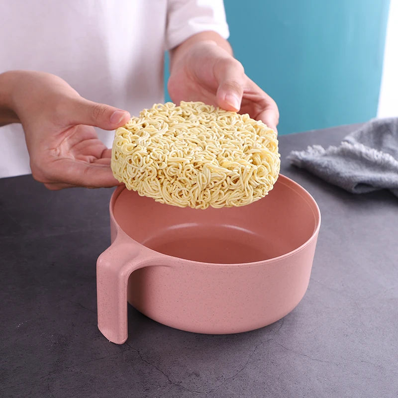 Экологически чистая миска из пшеничной соломы с крышкой и