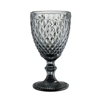 3 patterns + 2 size options Wholesale high quality Different Embossed Pattern Glass Goblet Glass Goblet wine glass cup