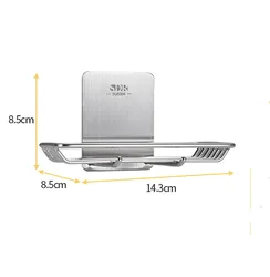 Bathtub Bar Soap Accessories Metal Stainless Steel Wall Mounted Magnet Soap Rack Dish Sucker Magnetic Soap Holder