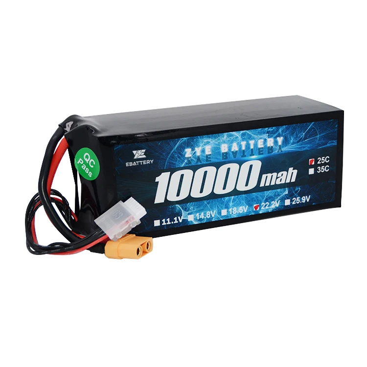 14.8V 22.2V Lithium Ion Battery 5000mah 5500mah 22000mah Lipo Battery Pack 4S 6S 60C Li-ion Battery