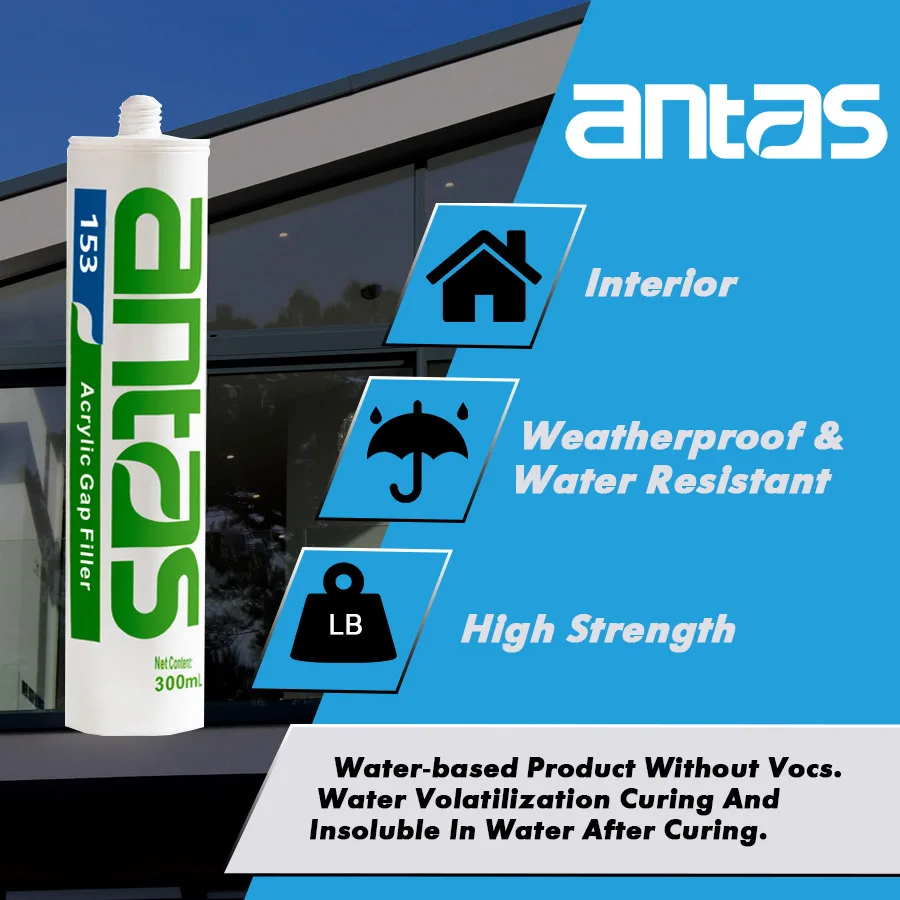 Antas Factory direct sale waterproof Silicone adhesive sealant and gap caulk