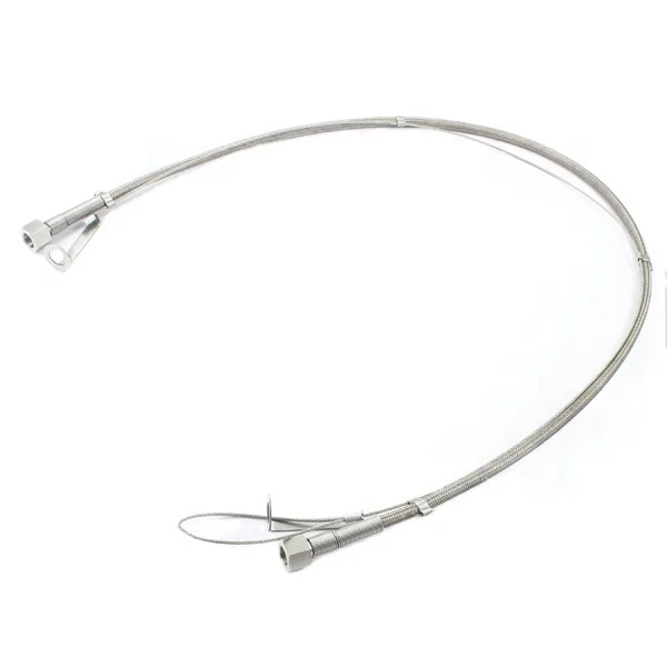 Hikelok high pressure 3000 psi stainless steel overbraid hose 1/4' 3/8' NPT BSP OD PTFE- lined PTFE core hose