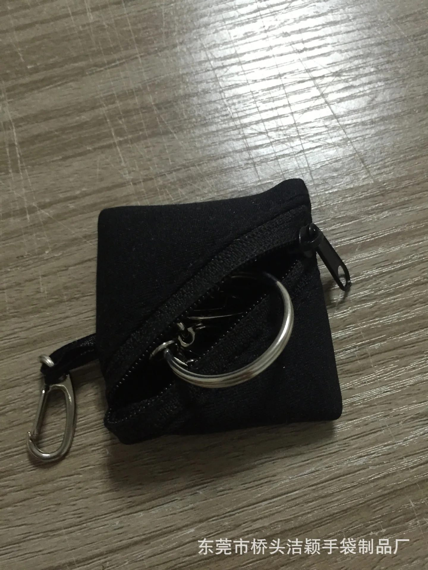Factory Custom Polyester Portable Travel Small Necklace Jewelry Packaging Pouch Bag Fabric Zipper Key Coin Pouch