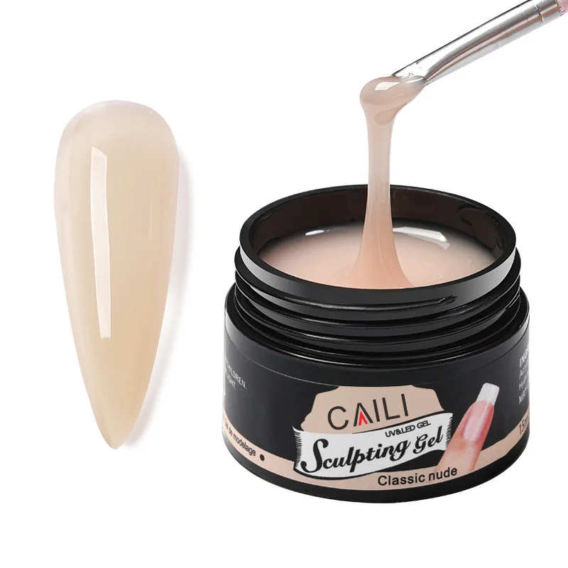 $1 Sample Manufacturer Nail Polish Kit Hard Milky 15G Acrylic Extension Solid Builder For Long Nails