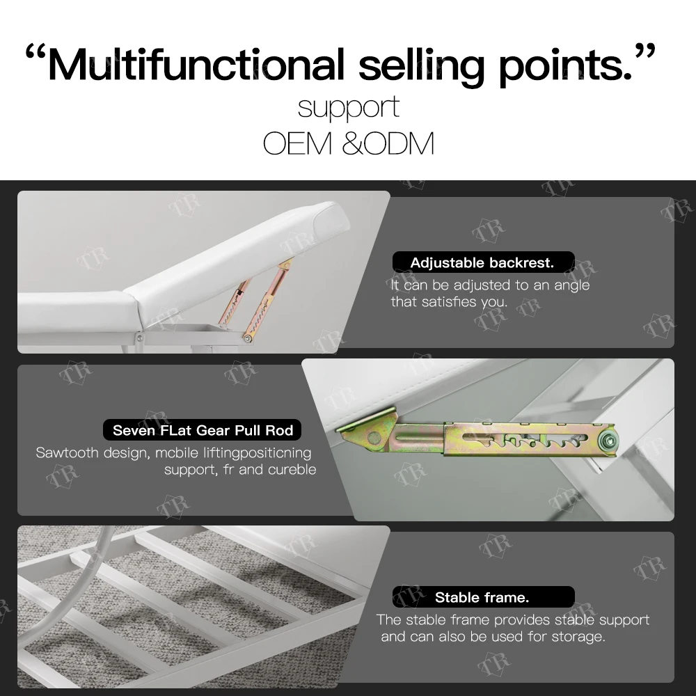 Turri Modern Massage Bed Storable Facial Esthetic Bed Memory Foam Cover Massage Table Studio Spa Salon Furniture Set