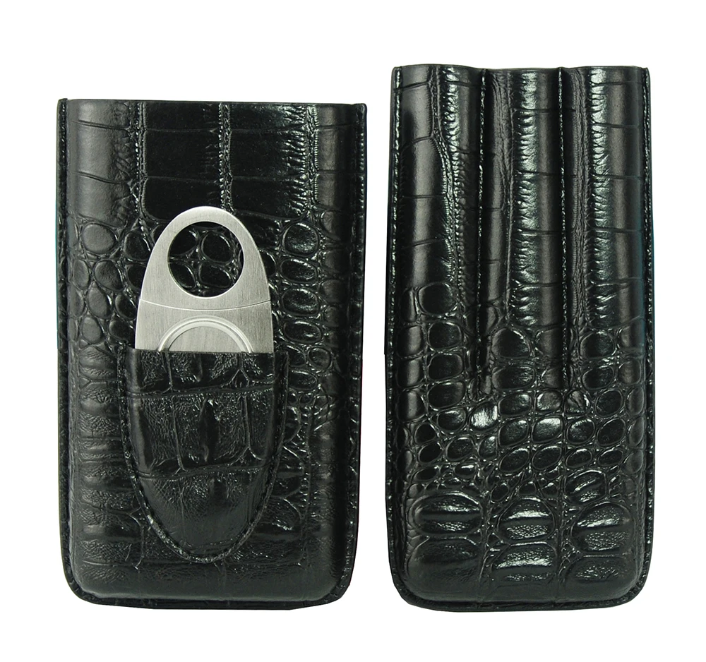 3 CT PU кожаный чехол для сигар высокого качества Роскошная модная коробка хьюмидор