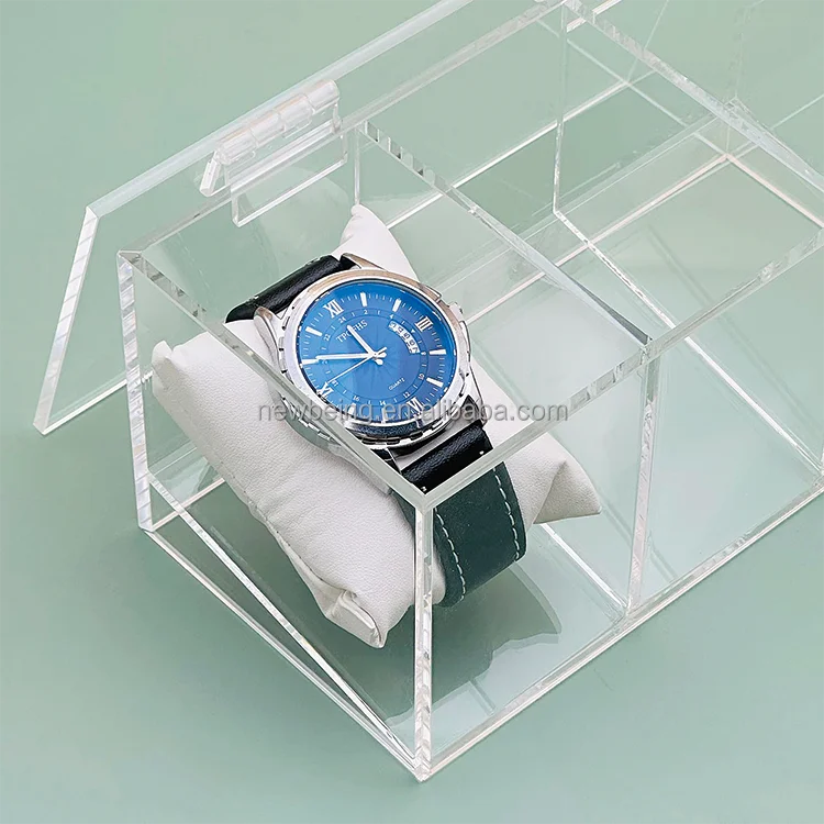 6 Slot Watch Display Organizer With Clear Acrylic