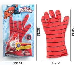 Wholesale TV&Movie Superhero Shooter Toy Halloween Party Decoration Toys Captain Spider Man Cards Launcher Hand wear for Kids