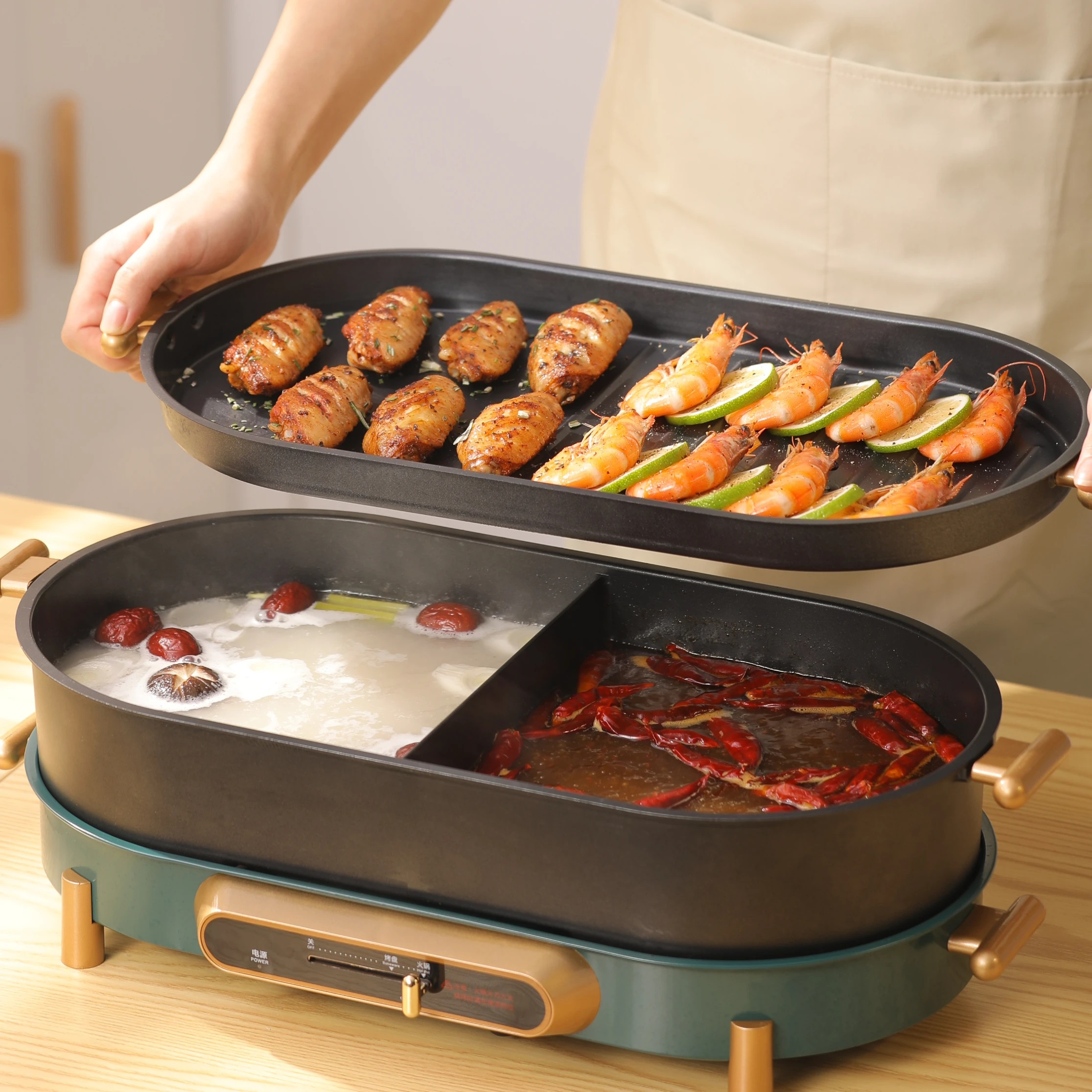 Good Selling Electric Double Grill Pan Dessini