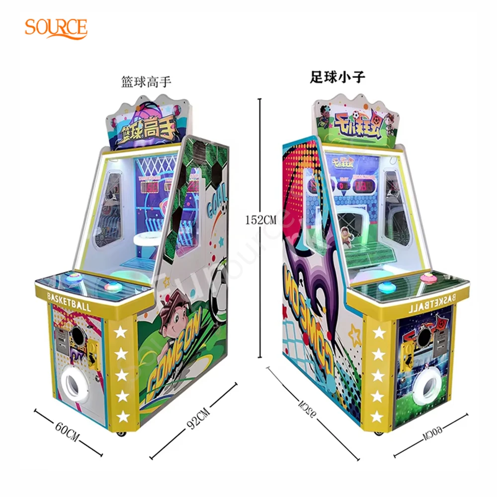 1/2 Player Indoor Amusement Football & Soccer Video Arcade Machine Kids Games & Shooting Racing Usage