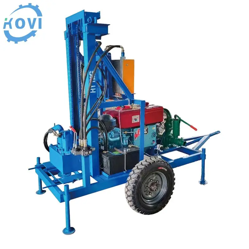 Portable 150m 200m 300m  Mini Borehole Drilling Equipment For Water Wells