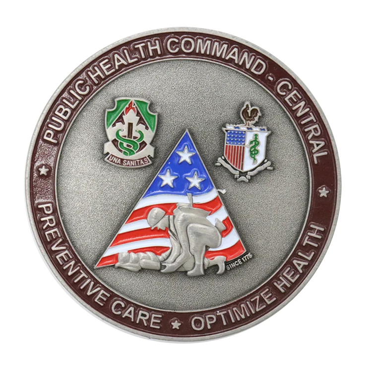 New Technology Low Moq Custom Sale Zinc Alloy Old Public Health Coins For Sale