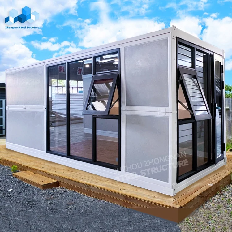 Zhongnan мобильный 20ft дешевый дом роскошная спальня портативный складной крошечный сборный модульный контейнерный