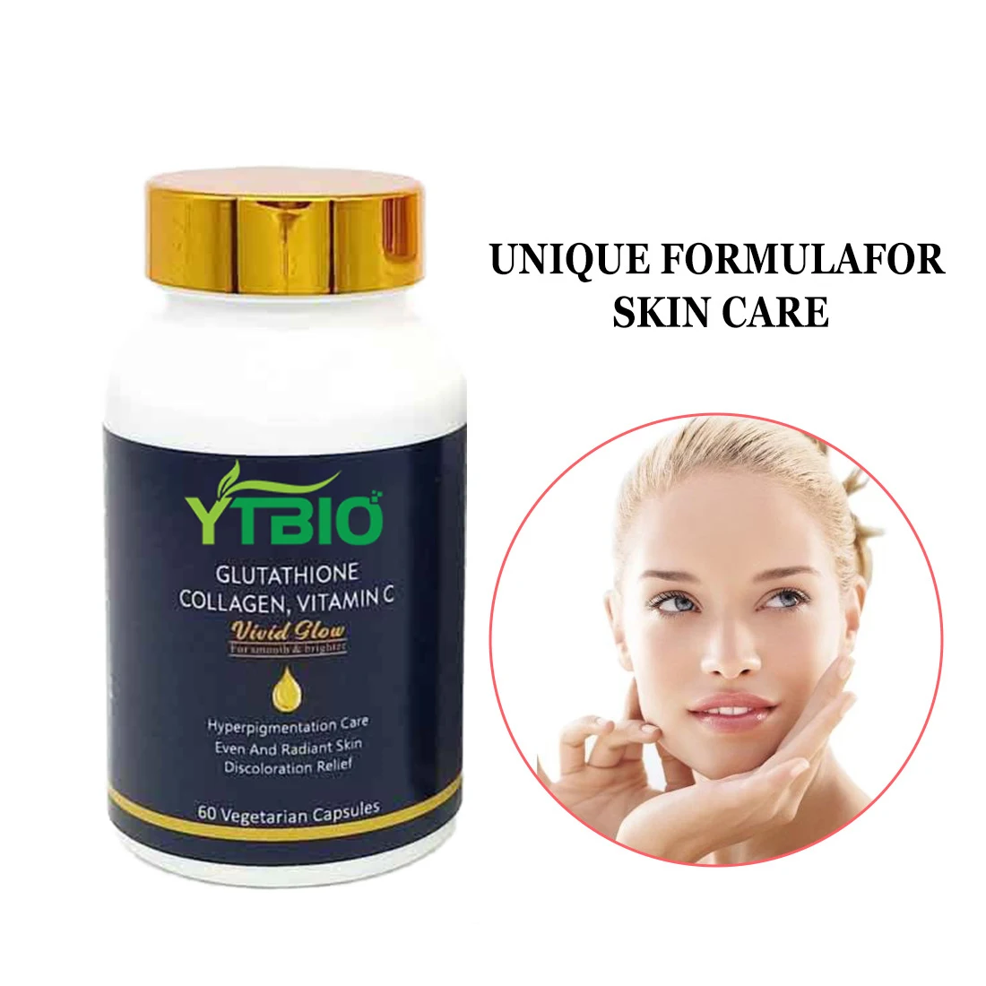 YTBIO OEM Beauty коллаген витаминные капсулы L-глутатион свечение коллагеновая добавка