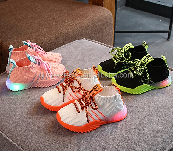 
Весенняя уличная детская обувь, светодиодная осветительная обувь для детей 