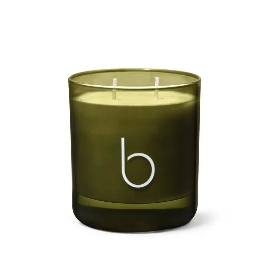 High Quality Frosted Olive Green Candle Jar for Christmas Gift
