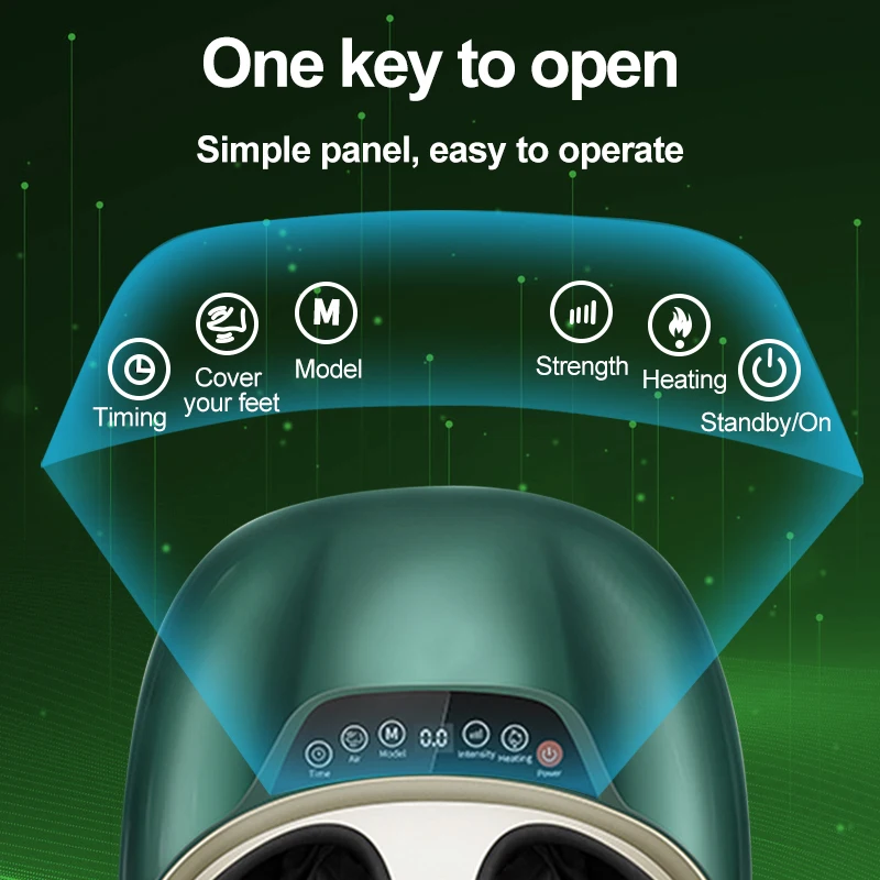 3D Electric Airbags Roller Vibrating Foot Massage Machine Shiatsu Kneading With Air Pressure And Heating Foot Massage