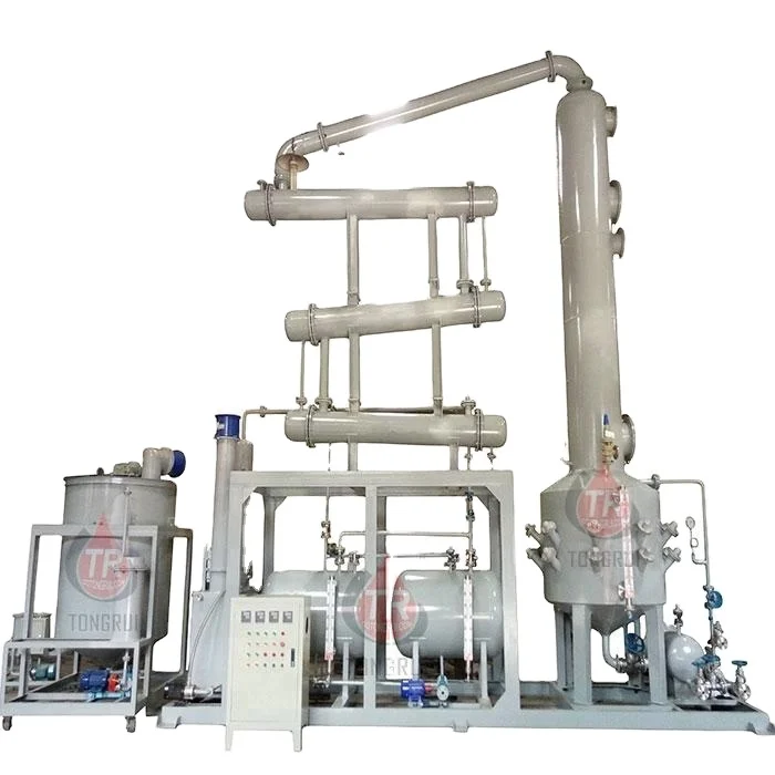 waste plastic pyrolysis oil refining system,Used Oil Regeneration Machine