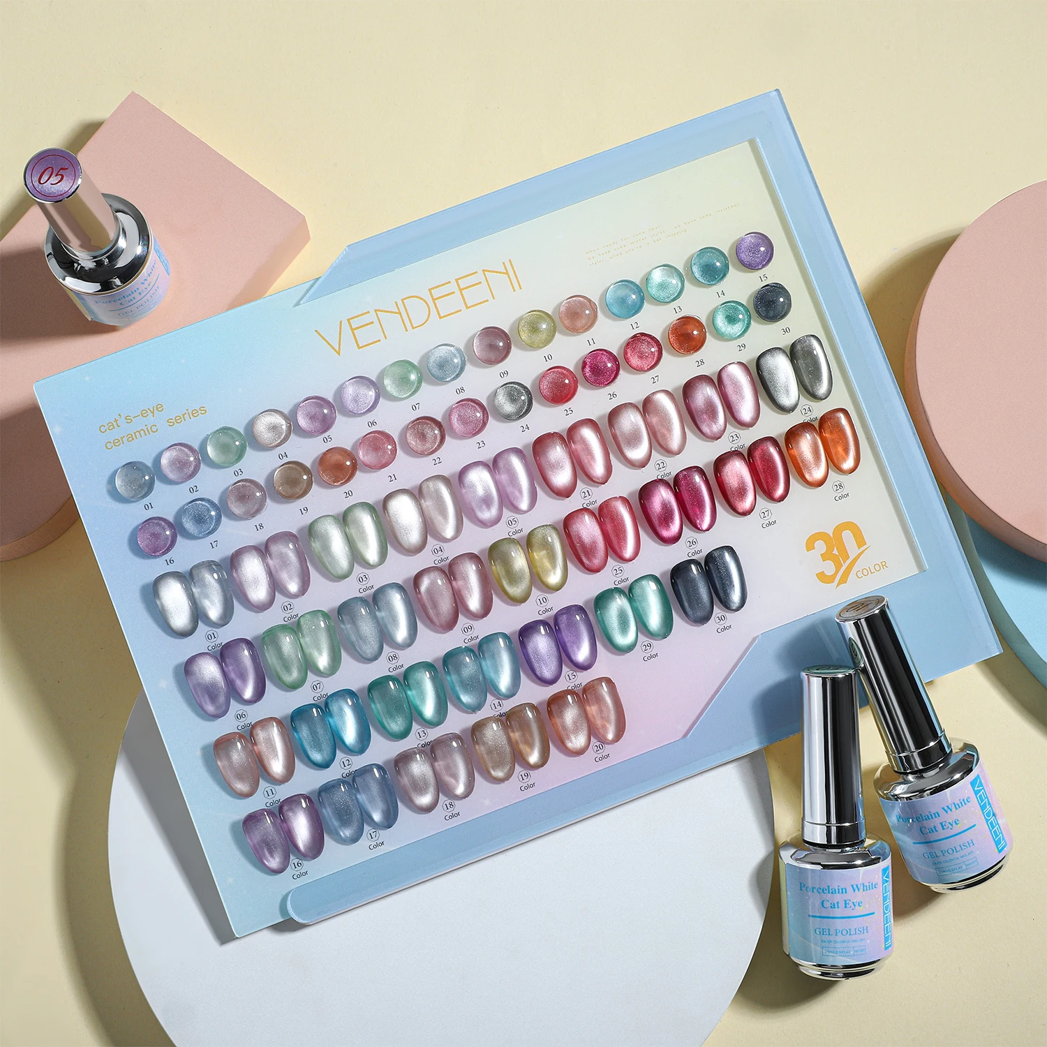 Hot sale 15 ml cat eye nail gel polish non toxic 30 colors cat eyes nail gel private label custom magnetic nail cat eye gel