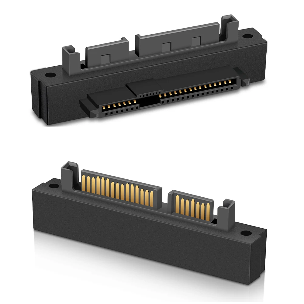  SATA 22Pin 7+15 Male to SFF-8482 SAS 22 Pin Female Extension Convertor Adapter for Hard Disk