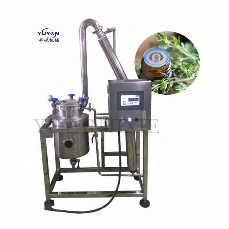 Manuka/lemongrass/Eucalyptus globulus/chamomile Essential Oil Steam Distillation Extracting Equipment