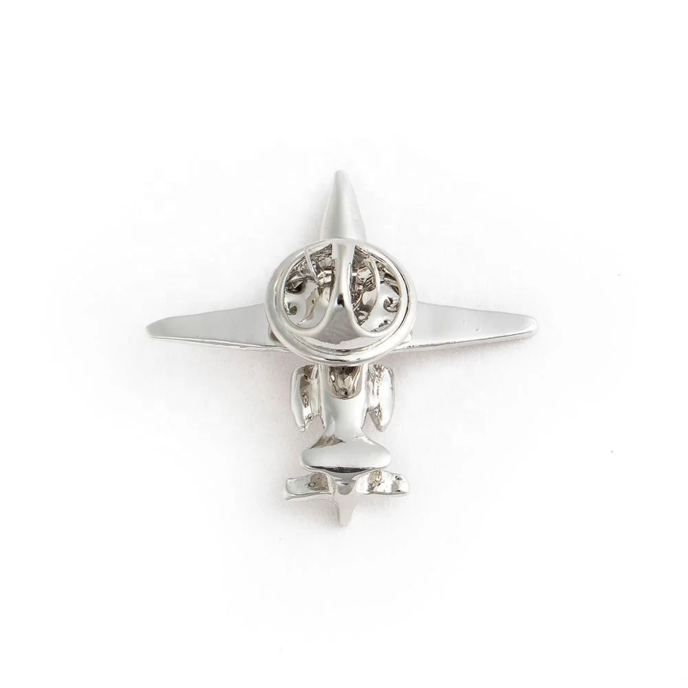 Фабрика питания индивидуальный заказ 3D самолет металлический значок pin