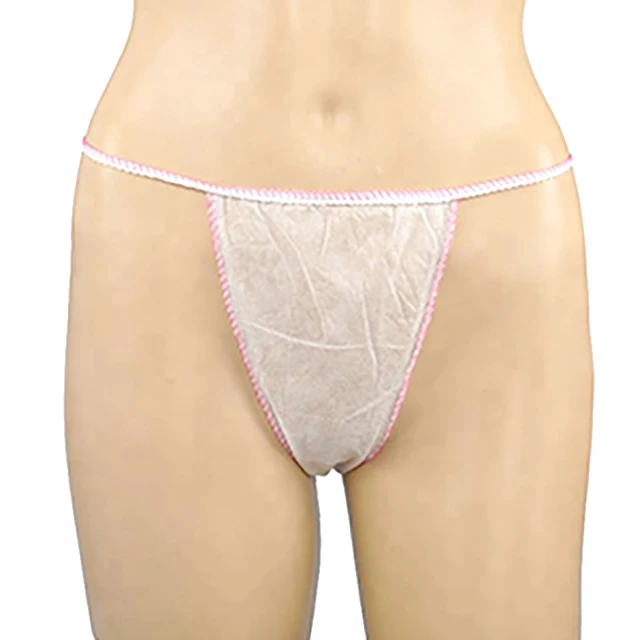 Disposable nonwoven spa massage underwear G string Tanga unisex T back thong