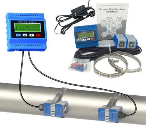 Высококачественный фиксированный зажимной ультразвуковой расходомер RS485 MODBUS 15 мм ~ 700 для жидкости