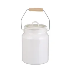 Zhili 518D Enamel Milk Pail White Enamel Bucket Enamel Milk Bucket