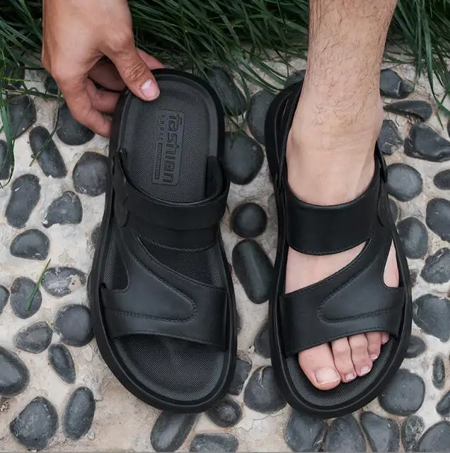 Fashion Men Outdoor Beach Casual Shoes Slip Resistant Breathable Cheap slippers for Men Wholesale shoes